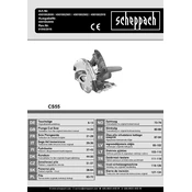 Scheppach CS55 4901802901 Saw manual cover