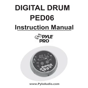 Pyle PED06 Drum Set manual cover