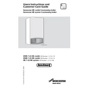 Worcester ZB 7-28 HE System 2003 Boiler manual cover