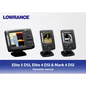 Lowrance Elite 4 DSI Fish Finder manual cover