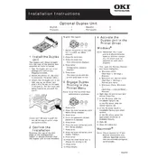 Oki C610 Optional Duplex Unit Printer manual cover