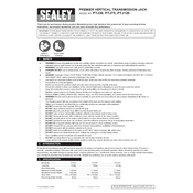 Sealey PTJ30 Transmission Jack manual cover