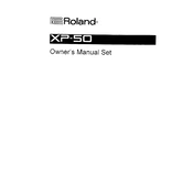 Roland XP-50 manual cover