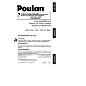 Poulan Pro 2550 SE Chainsaw manual cover