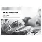 Samsung MS19M8020TG Microwave manual cover