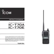 Icom IC-T70A Transceiver manual cover