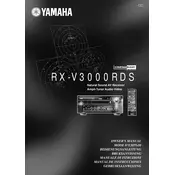 Yamaha RX-V3000RDS Receiver manual cover