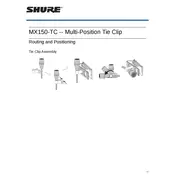 Shure MX150-TC Clip manual cover