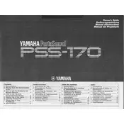 Yamaha PSS-170 Keyboard manual cover