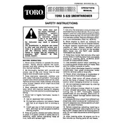 Toro S-620 38162 Snow Thrower manual cover