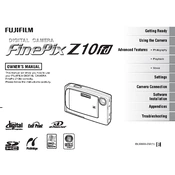 Fujifilm FinePix Z10fd Camera manual cover