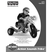 Fisher Price Mattel Harley Action Sounds Trike J6276 Toy manual cover