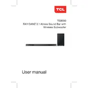 TCL TS9030 Soundbar manual cover