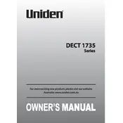 Uniden DECT 1735 Series Telephone manual cover