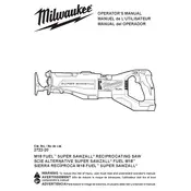 Milwaukee M18 Fuel 2722-20 Saw manual cover