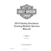 Harley-Davidson Touring 2014 Motorcycle manual cover