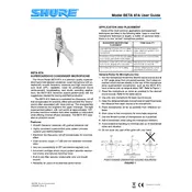 Shure BETA87A Microphone manual cover