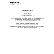 Toshiba 40L1533DG TV manual cover