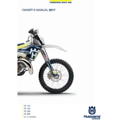 Husqvarna TE 150 2017 Motorcycle manual cover