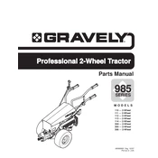 Gravely 985 Series 985110 1997 Tractor manual cover