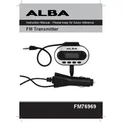 Alba FM7669 106/9507 Transmitter manual cover