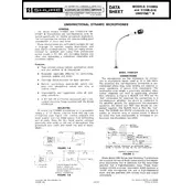 Shure 515SBG Microphone manual cover