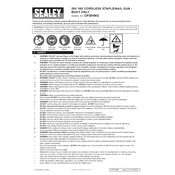 Sealey CP20VNG Nail Gun manual cover