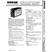 Shure FP12 Microphone manual cover