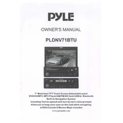 Pyle PLDNV71BTU MP3 Player manual cover