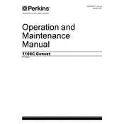 Perkins 1106C Engine manual cover