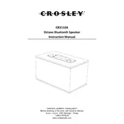 Crosley CR3110A Speaker manual cover