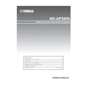 Yamaha NS-AP2800 Speaker manual cover