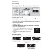 Acura RLX Sport Hybrid Head Up Display 2017 Sedan manual cover