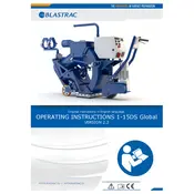 Blastrac 1-15DS Blasting Machine manual cover