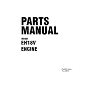 Subaru EH18V Engine manual cover