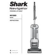 Shark Navigator NV580 Vacuum manual cover