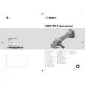 Bosch 0 601 9H9 103 Grinder manual cover