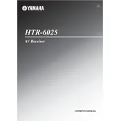 Yamaha HTR-6025 Receiver manual cover