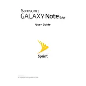 Samsung Galaxy Note Edge Sprint SM-N915PZKESPR Phone manual cover