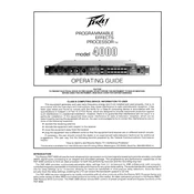 Peavey Model 4000 Processor manual cover