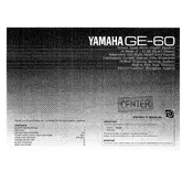 Yamaha GE-60 Equalizer manual cover