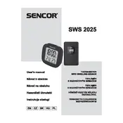 Sencor SWS 2025 Thermometer manual cover