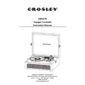 Crosley CR8017B Turntable manual cover