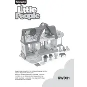 Fisher Price Mattel Little People Friends Together Play House GWD31 Toy manual cover