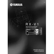 Yamaha RX-V1 Receiver manual cover