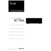 Icom IC-737 Transceiver manual cover