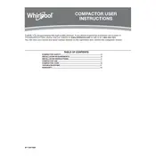 Whirlpool TU950QPXS Compactor manual cover