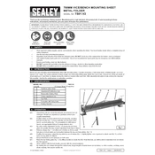 Sealey TS01.V2 Metal Folder manual cover