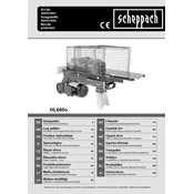 Scheppach HL660o 5905213901 Log Splitter manual cover