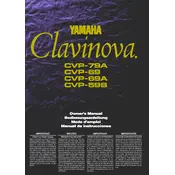 Yamaha Clavinova CVP-59S Piano manual cover